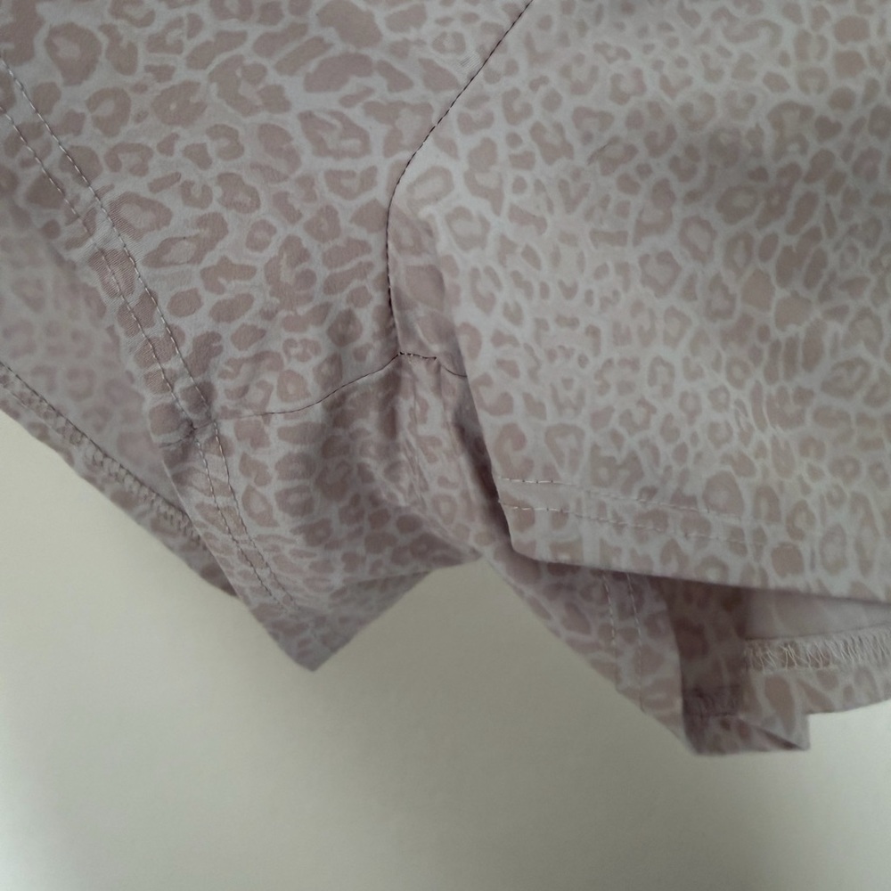 Rae Dunn Pink ‘BLESSED’ Leopard Print Pajama Shorts - Picture 6 of 8